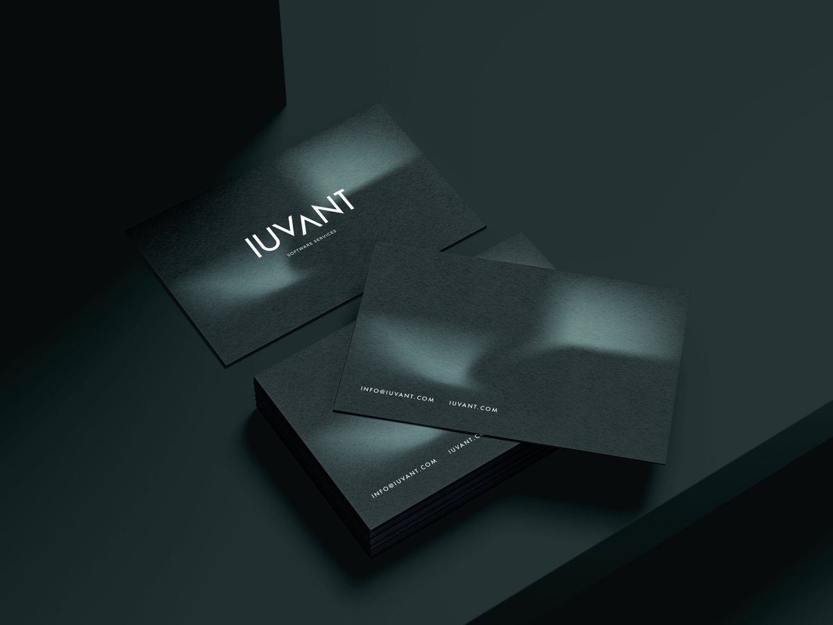 Tarjetas de presentación IUVANT, versión oscura